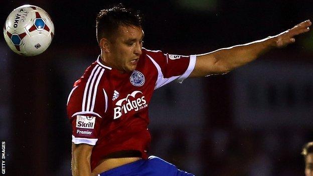 Aldershot striker Brett Williams