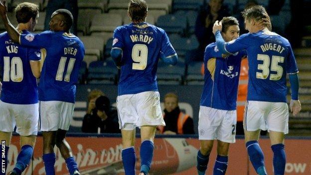 Leicester celebrate