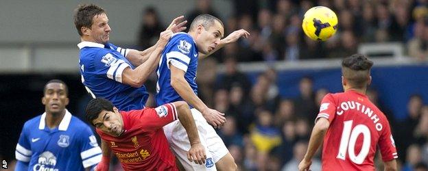 Everton 3-3 Liverpool at Goodison Park