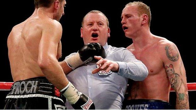 Carl Froch, Howard Foster and George Groves