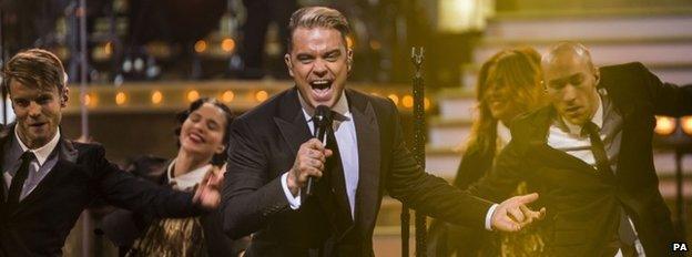 Robbie Williams at the London Palladium