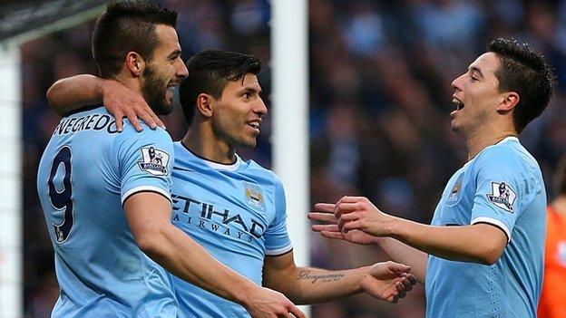 Manchester City celebrate