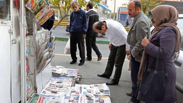 newspapers in Tehran (25 Nov)