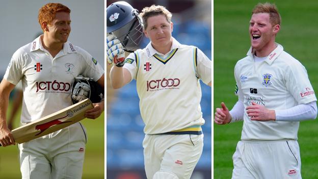 Jonny Bairstow, Gary Ballance and Ben Stokes