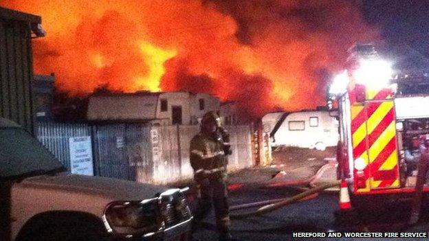 Fire at Croft Farm