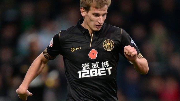 Aston Villa winger Marc Albrighton joined Wigan on loan in late October