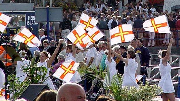 Guernsey's Island Games opening ceremony in 2003.