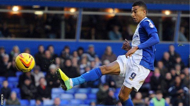 On-loan Birmingham City striker Jesse Lingard scores at St Andrew's