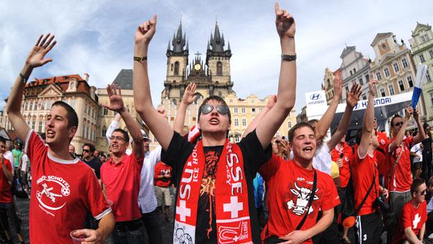 Swiss football fans