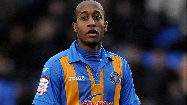 West Bromwich Albion defender Cameron Gayle first joined Shrewsbury Town on loan in November 2012