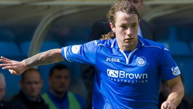 St Johnstone striker Stevie May