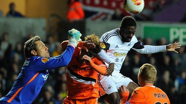 Swansea v Valencia action