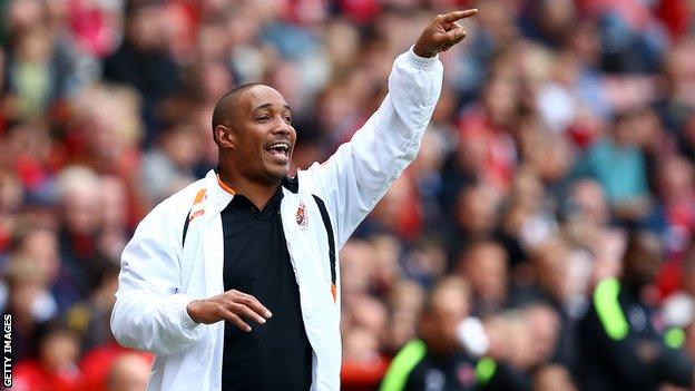 Blackpool manager Paul Ince