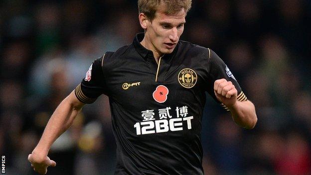 Aston Villa winger Marc Albrighton joined Wigan on loan in late October