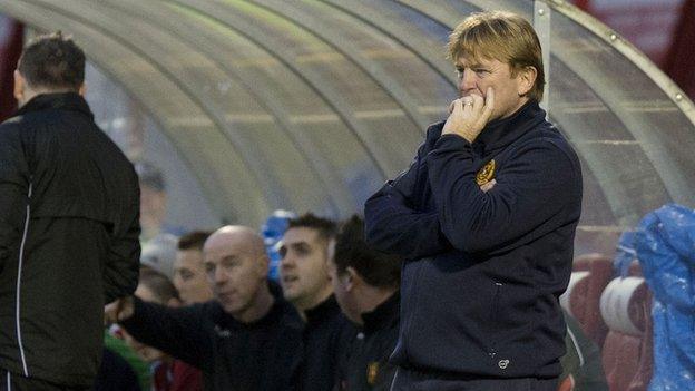 Motherwell manager Stuart McCall