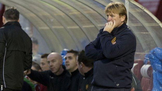 Motherwell manager Stuart McCall