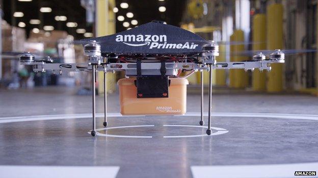 Amazon Octocopter on display