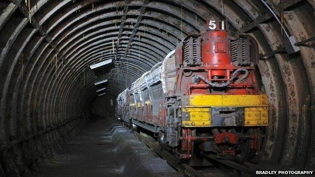 Main Rail trail waits in tunnel