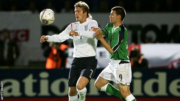 David Beckham and David Healy