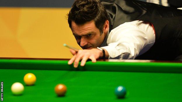 Ronnie O'Sullivan in action