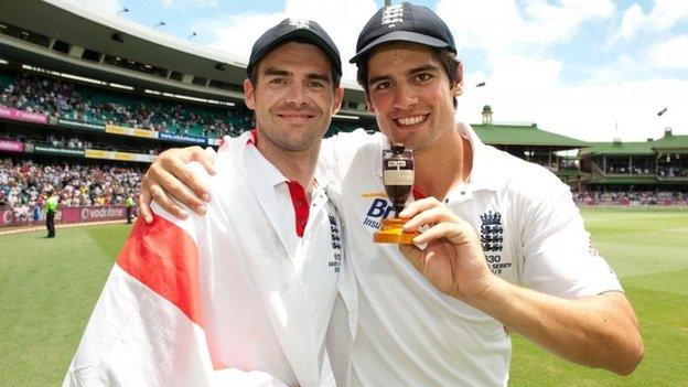 Alastair Cook and James Anderson