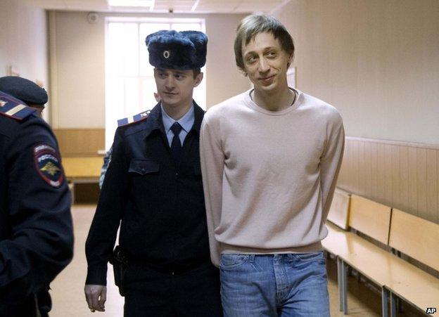 Pavel Dmitrichenko in court in Moscow, 3 December