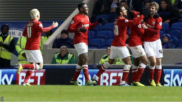 Paddy McCourt scores for Barnsley v Brighton