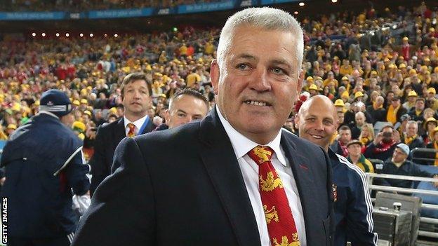 Wales and British Lions coach Warren Gatland