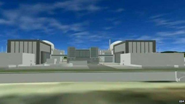 Computer generated image of Hinkley C