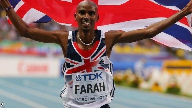 British athlete Mo Farah