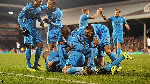 Tottenham celebrate