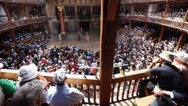 Scene at Shakespeare's Globe