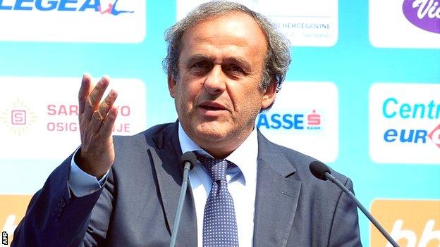 Uefa president Michel Platini