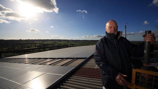 Michael Eavis at Worthy Farm