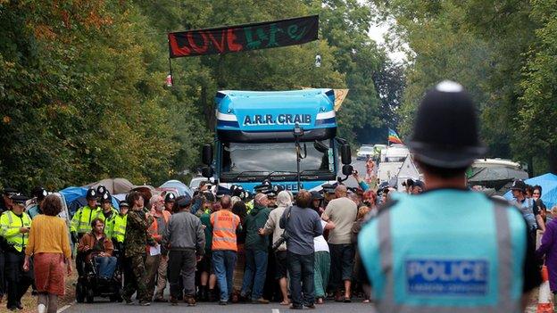 Anti-fracking protests in Balcombe