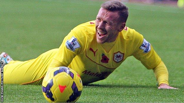 Craig Bellamy complains to the referee after being fouled