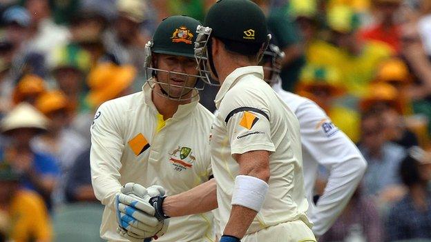 Michael Clarke and Brad Haddin