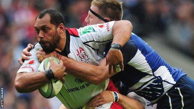 John Afoa playing for Ulster