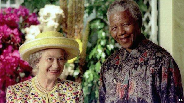 The Queen and Nelson Mandela