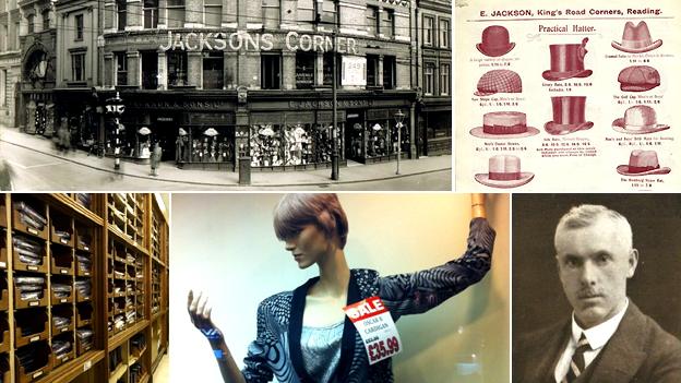 Jackson's Corner (image bottom left courtesy of Sam Frost, Reading Museum)