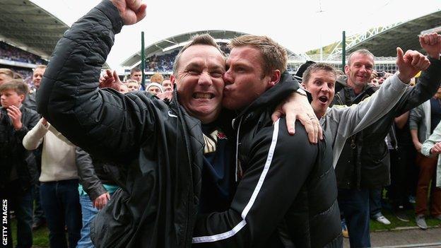 Barnsley's Micky Mellon and David Flitcroft