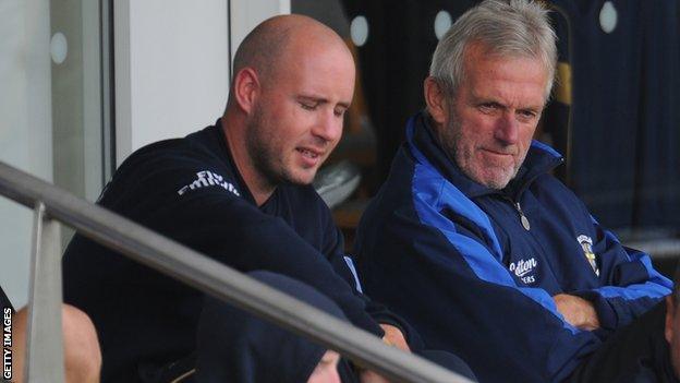 Durham bosses Jon Lewis (left) and Geoff Cook (right)