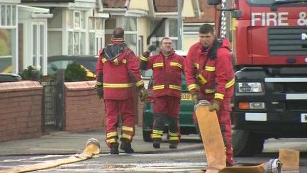 It took emergency services more than 24 hours to pump away the water