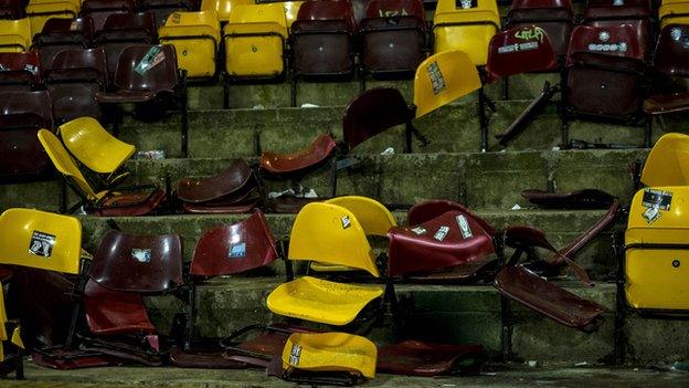 Seats ripped out at Fir Park