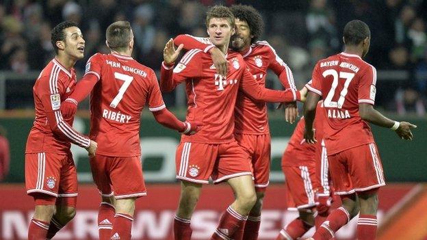 Bayern celebrate