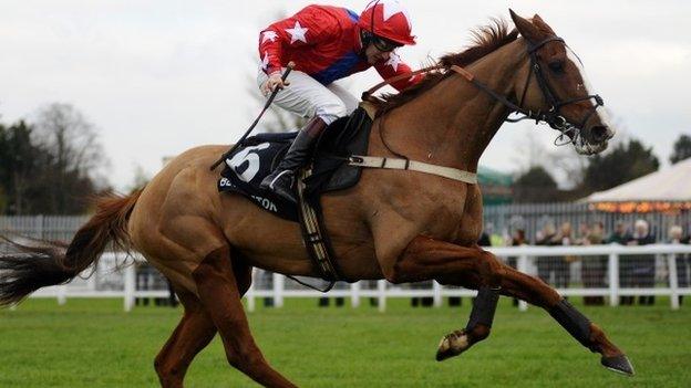 Sire De Grugy wins at Sandown