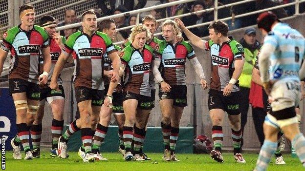 Harlequins beat Racing Metro