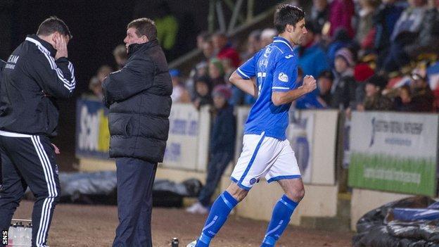 Rory Fallon is sent off