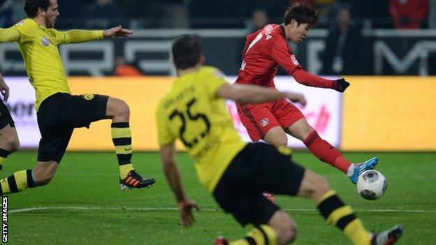 Son Heung-Min scores for Bayer Leverkusen