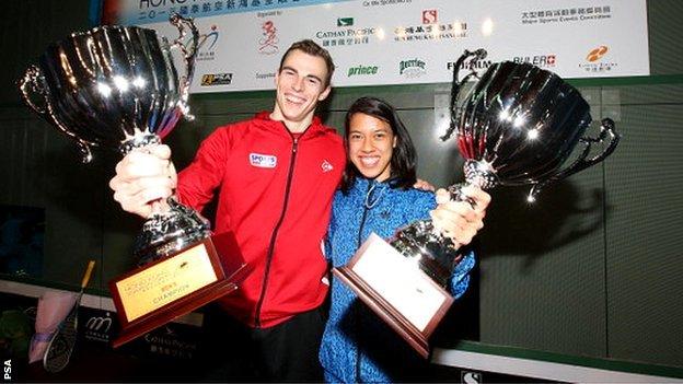 Nick Matthew and Nicol David